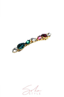 Soho Style Multi-Colored Bejeweled Barrette Barrette 2020