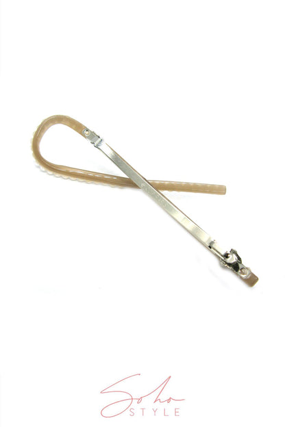 Pearl Ribbon Barrette Barrette Soho Style
