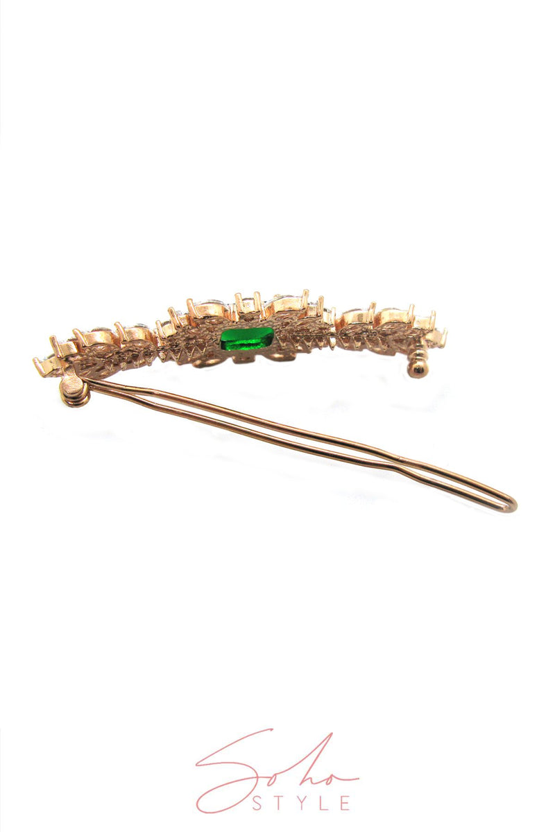 Emerald sparkle hair clip Hair Accessorie AC70054