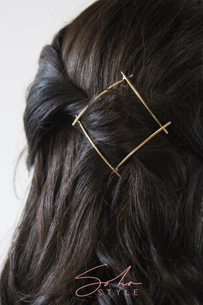Geo four corner hair clip Hair Accessorie AC70060