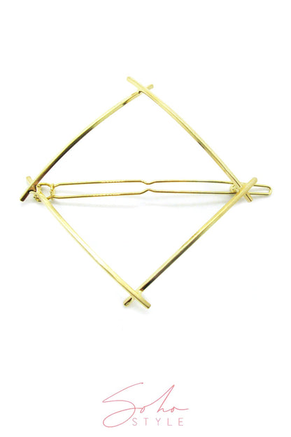 Geo four corner hair clip Hair Accessorie AC70060