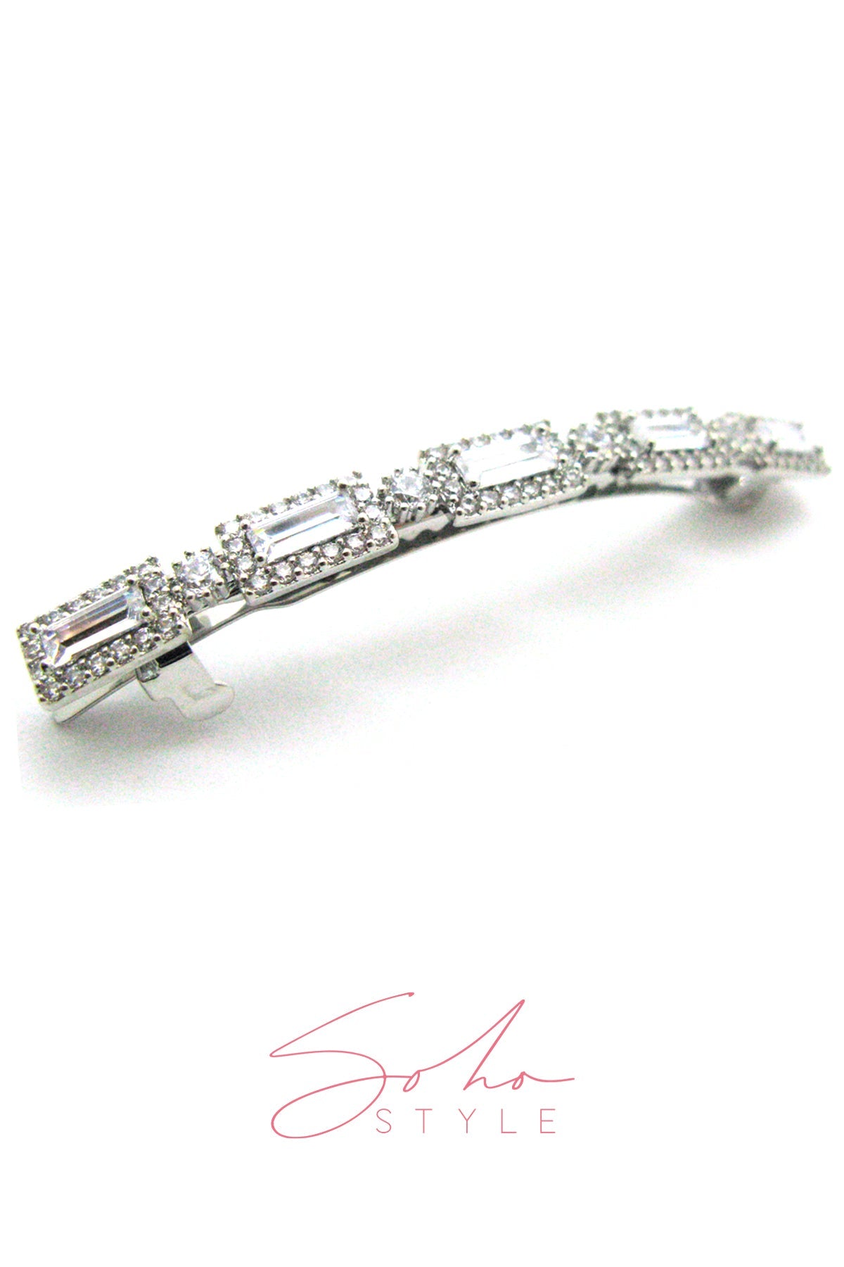 Deep Sea Rhinestone Hair Barrettes Barrette Soho Style