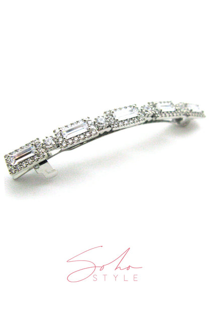 Deep Sea Rhinestone Hair Barrettes Barrette Soho Style