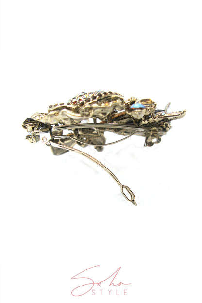 Rosaline Teardrop Crystal Barrette Barrette Soho Style