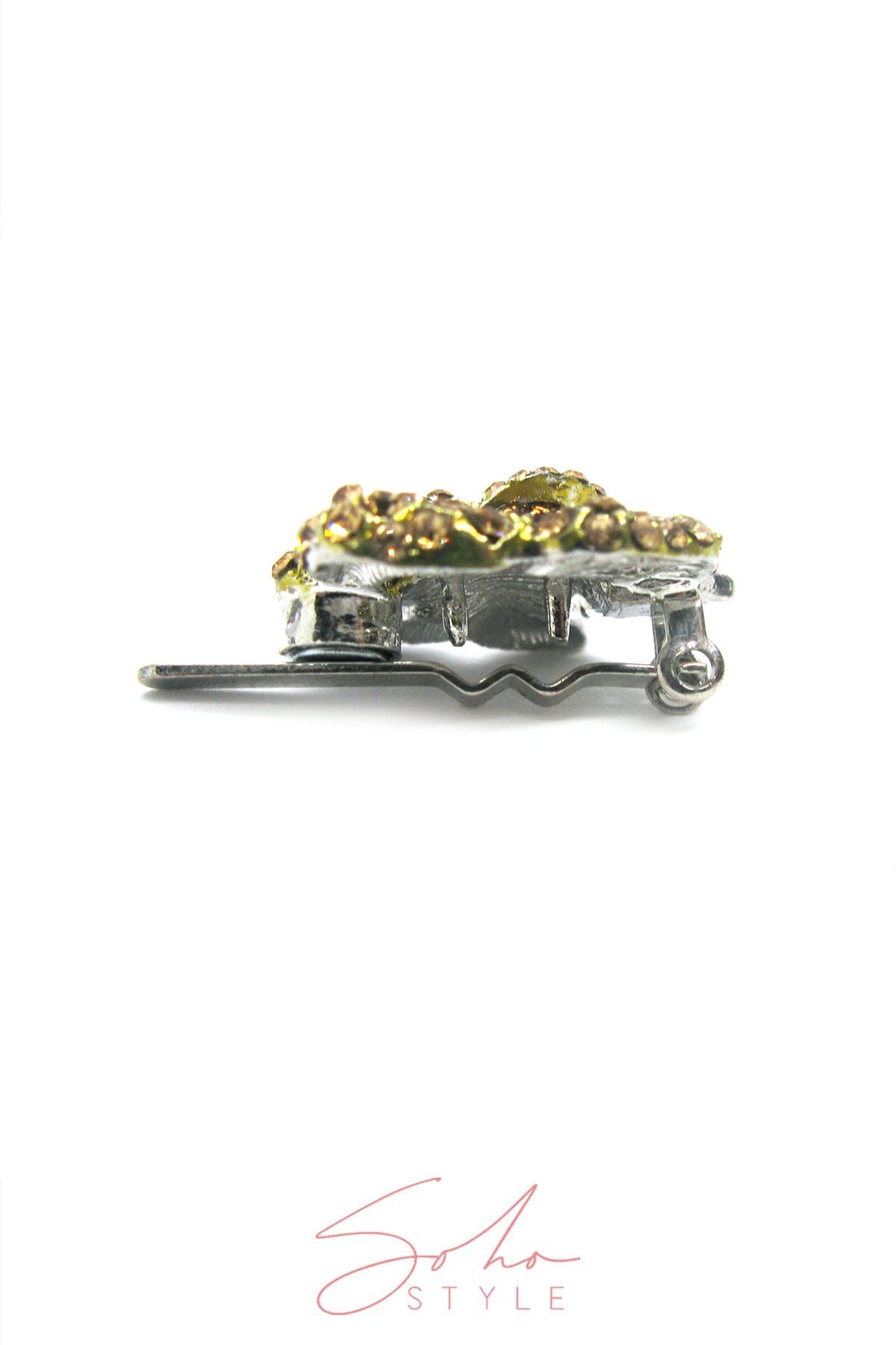 Rose Crystal Mini Magnetic Barrette Barrette 2020