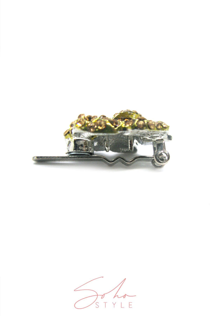 Rose Crystal Mini Magnetic Barrette Barrette 2020