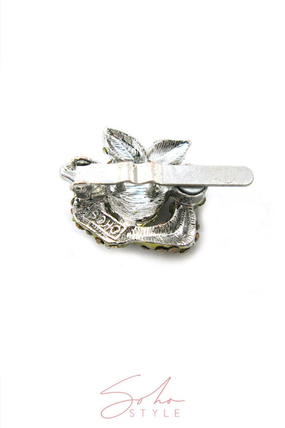 Rose Crystal Mini Magnetic Barrette Barrette 2020