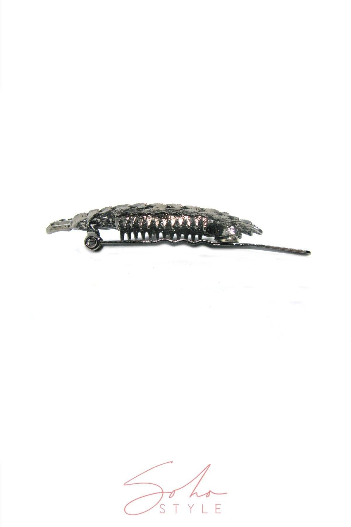 Metal leaf hair barrette Barrette Soho Style