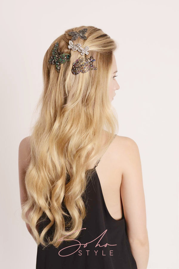 Harper Crystal Butterfly Barrette Barrette 2020