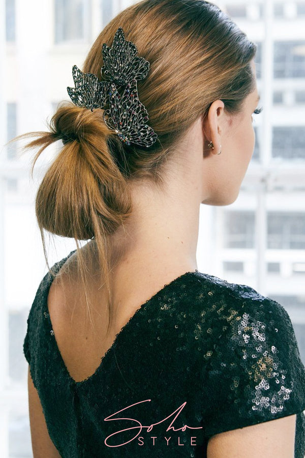 Harper Crystal Butterfly Barrette Barrette 2020