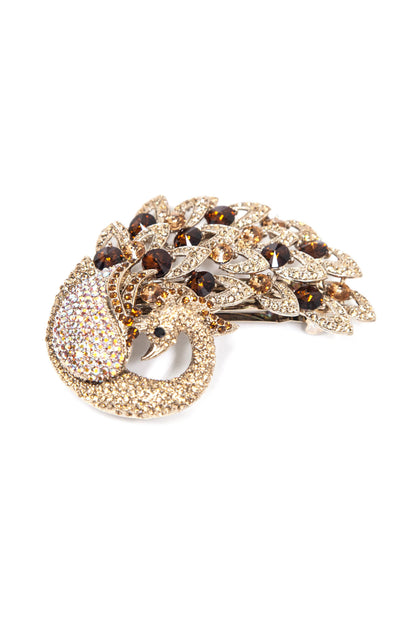 Crystal Peacock Statement Barrette Barrette Soho Style