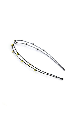 Black Wire Headband with Rhinestones Headband Soho Style