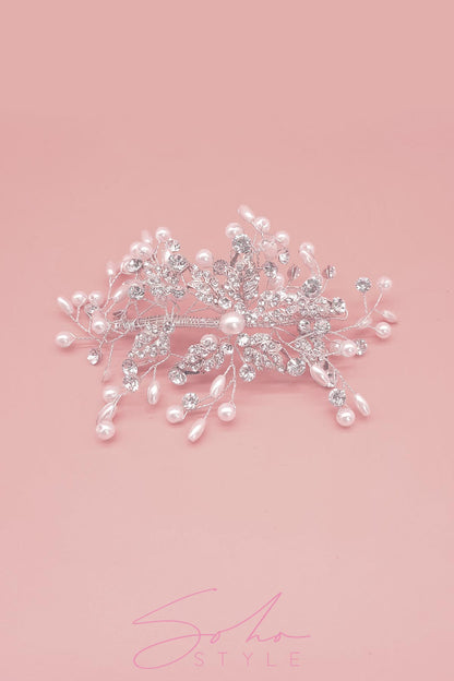 Pearl Vines hair crown Wedding Sale