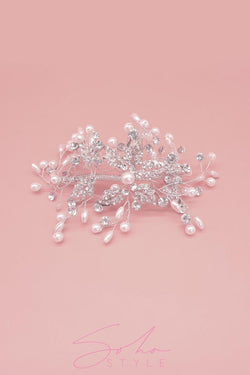 Pearl Vines hair crown Wedding Sale