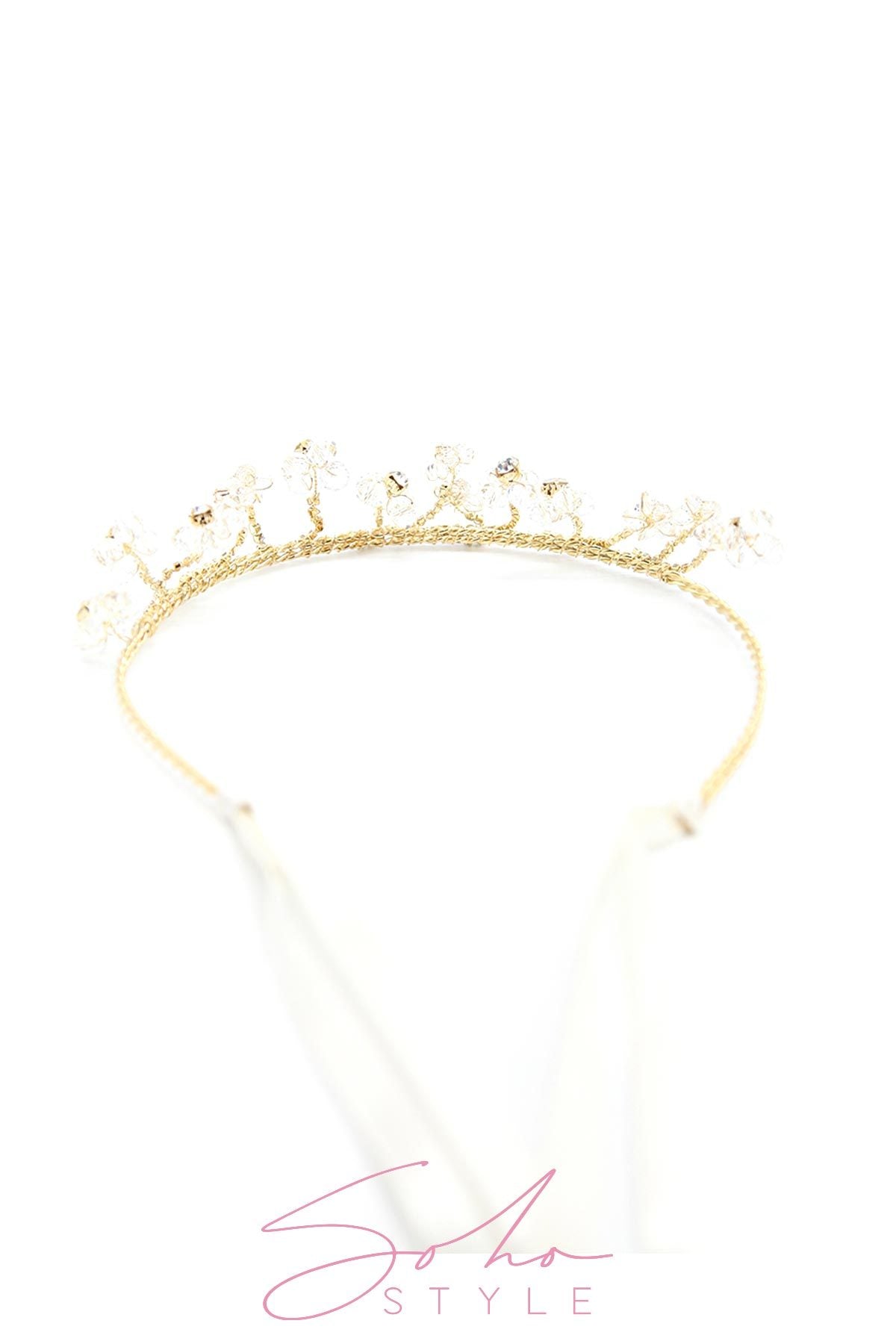 Crystal Daisies Crown Wedding Sale