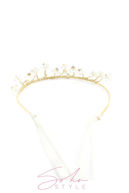 Crystal Daisies Crown Wedding Sale