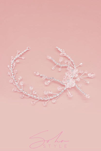 Diamond Tree Branch Hair Crown Wedding Sale
