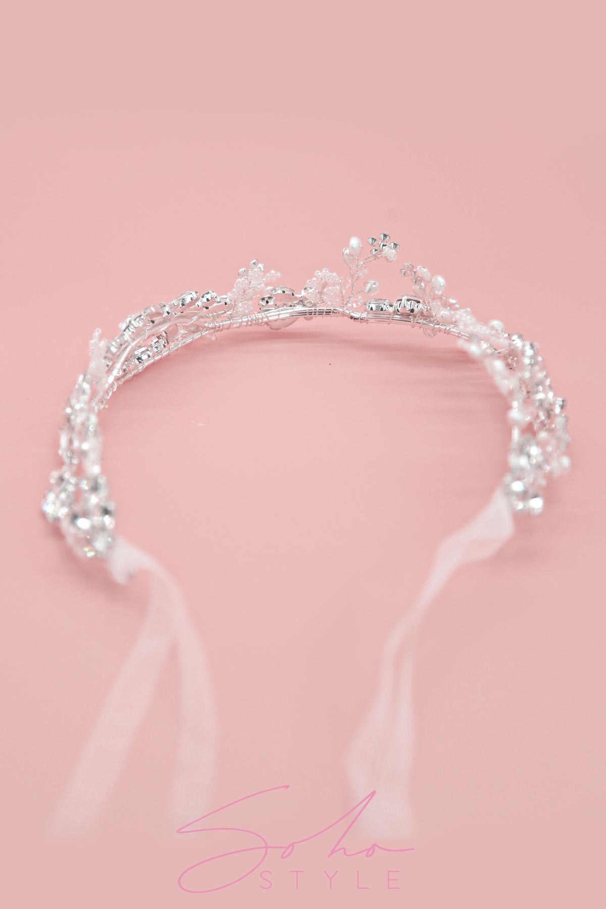 BELLA CRYSTAL HEAD HAIR CROWN Wedding Sale