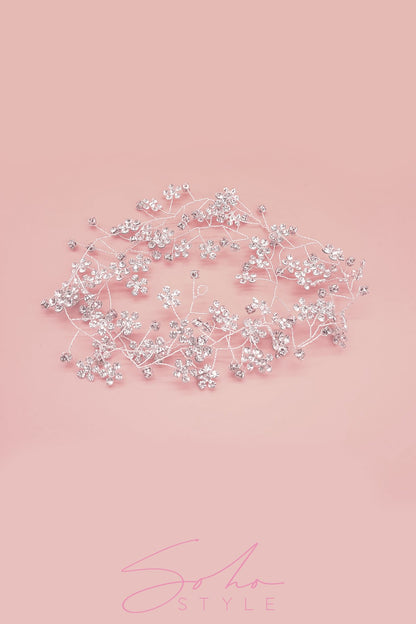Forrest of Crystals Hair Crown Wedding Sale