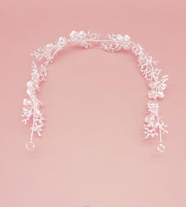 Blooming Flowers in Winter Hair Crown
