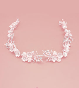 Blooming Flowers in Winter Hair Crown