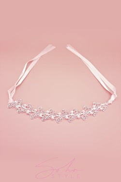 Pearls on a Silver Vine Headband Wedding Sale