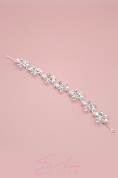 Silver Sassafras and Pearls Crown Wedding Sale