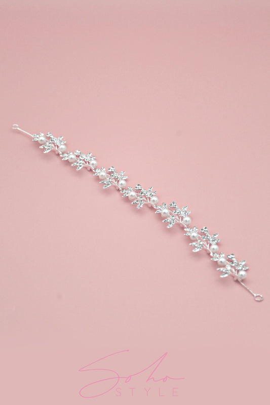 Silver Sassafras and Pearls Crown Wedding Sale