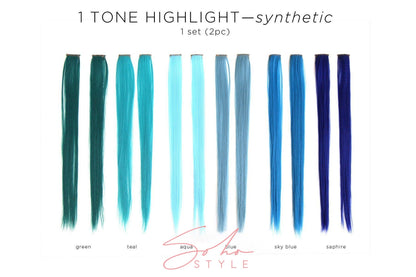 Highlight Color Clip Extensions Set Hair Extension Soho Style