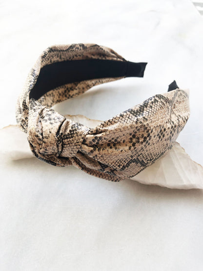 Faux Snakeskin Headband Soho Style