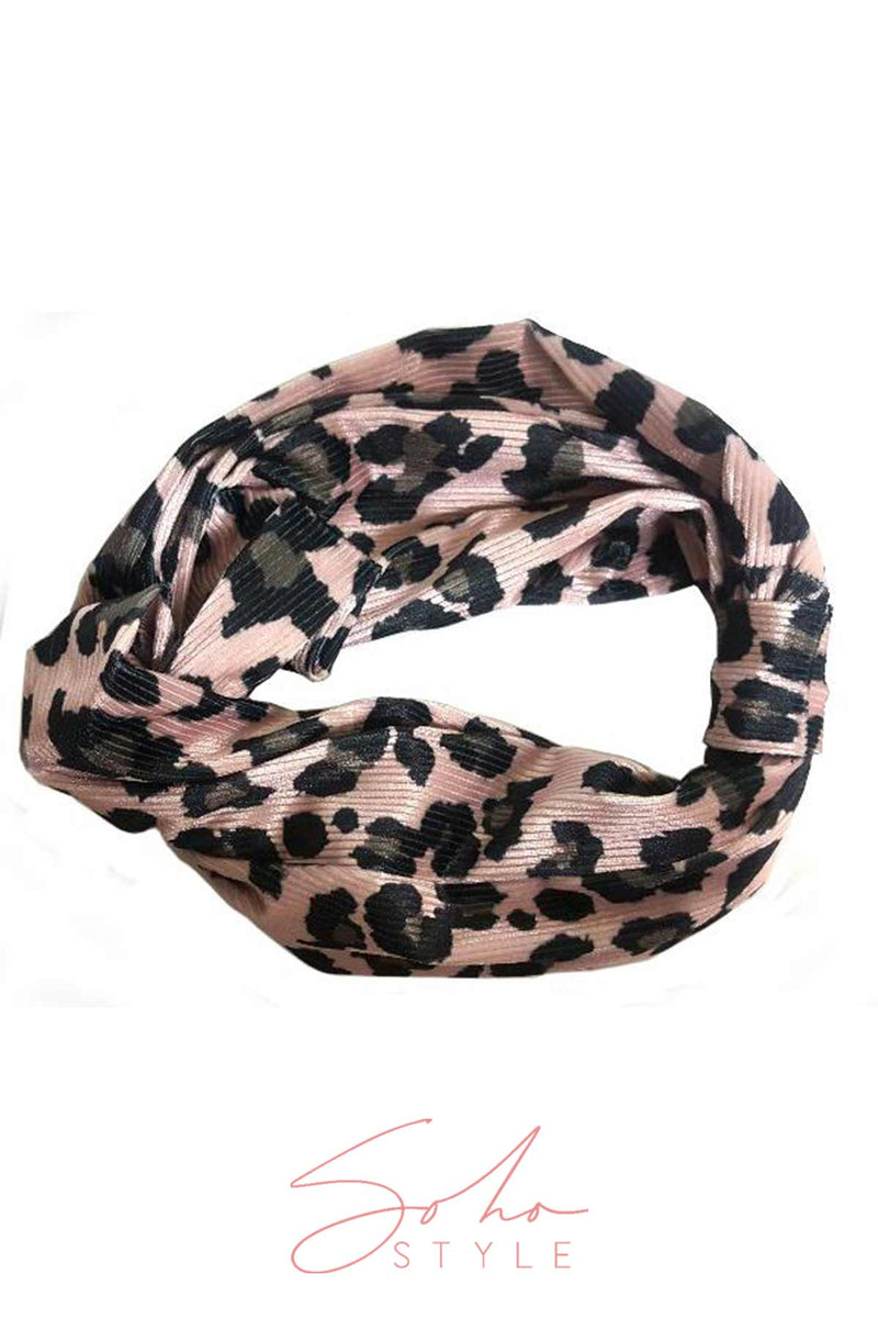 Deluxe Pink Leopard Print Headband Headband 2020