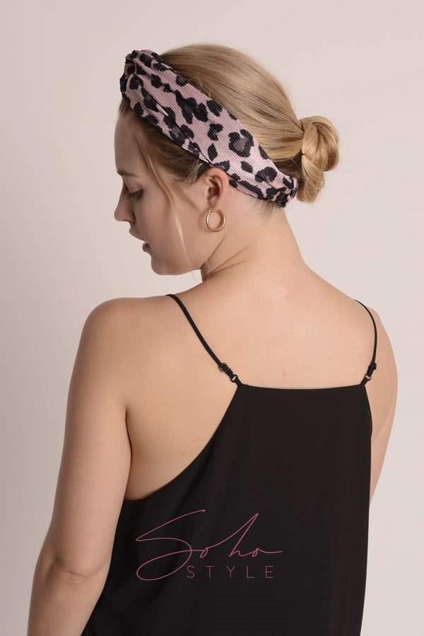 Deluxe Pink Leopard Print Headband Headband 2020