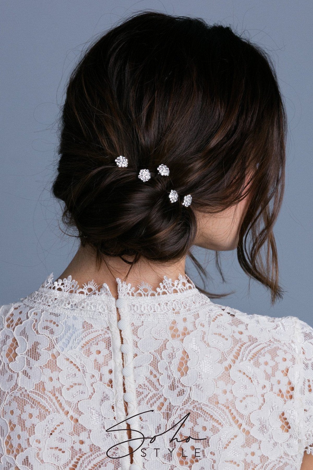 Mini Crystal Cluster Hair Stick Stick Soho Style