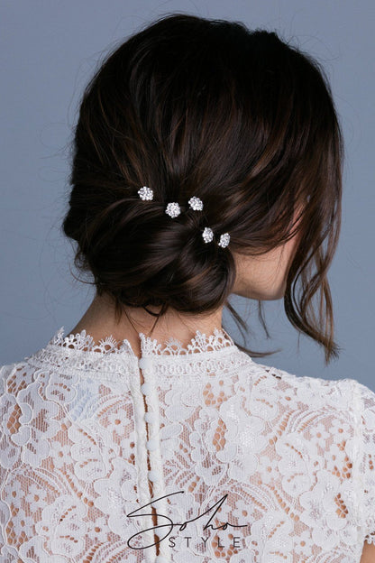 Mini Crystal Cluster Hair Stick Stick Soho Style