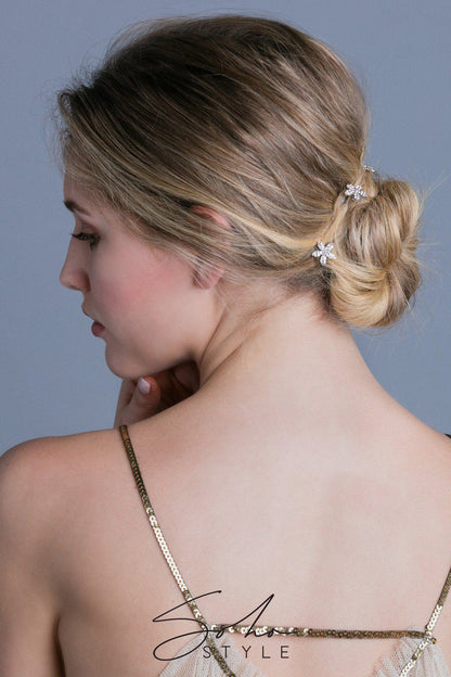 Small Crystal Daisy Hair Stick Stick Soho Style