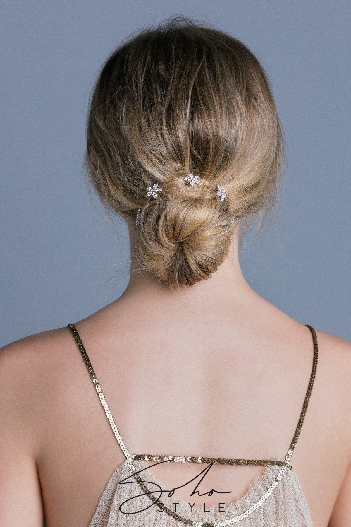 Small Crystal Daisy Hair Stick Stick Soho Style