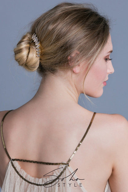 Multi-Tone Almond Crystal Hair Stick Stick Soho Style