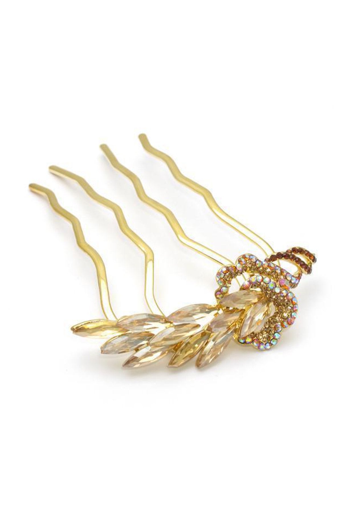 Crystal Feather Hair Stick Stick Soho Style