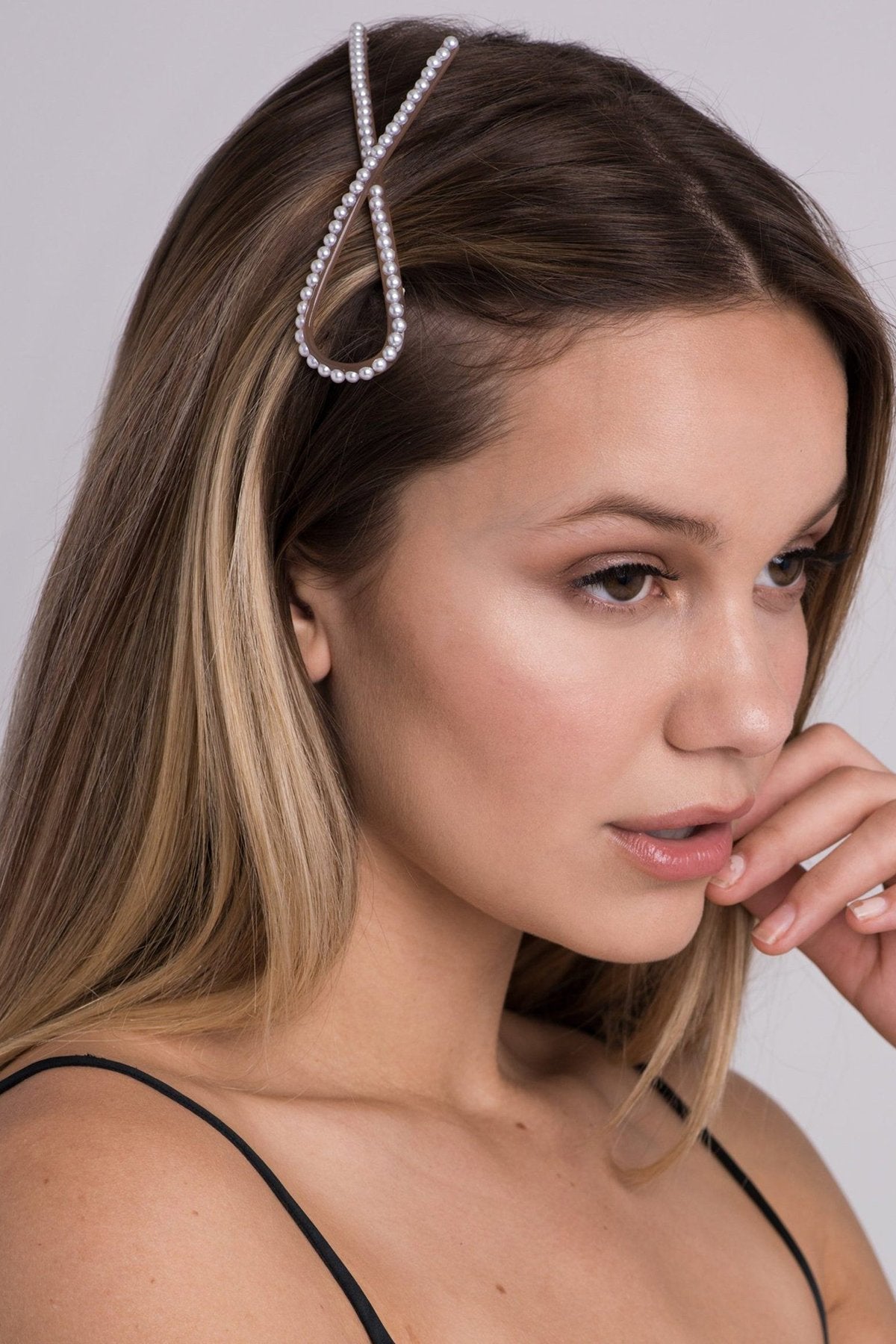 Pearl Ribbon Barrette Barrette Soho Style