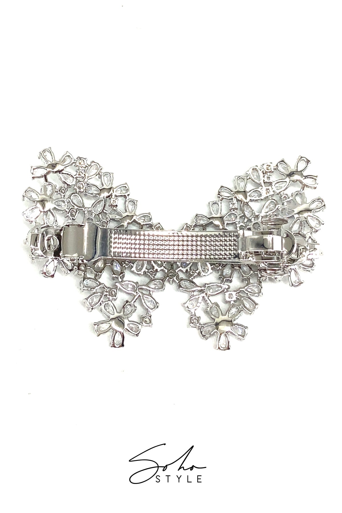 Butterfly Rhinestone Hair Barrette Barrette Soho Style
