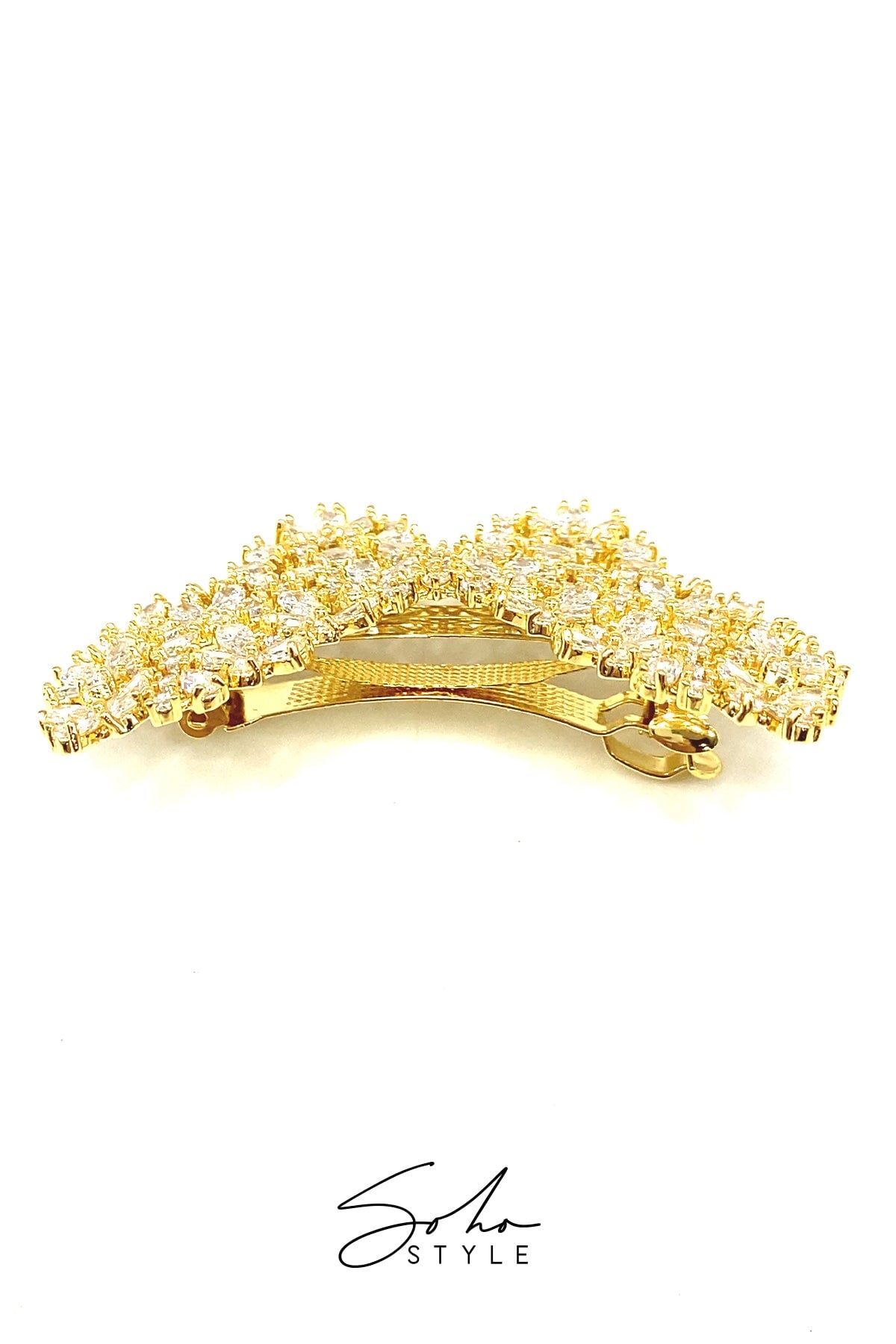 Butterfly Rhinestone Hair Barrette Barrette Soho Style