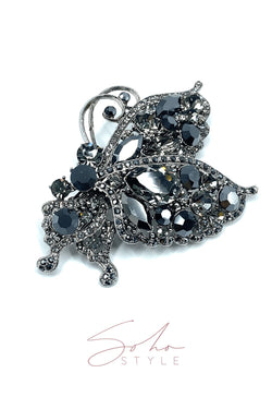 The Romance Butterfly Ruby Barrette Barrette Soho Style