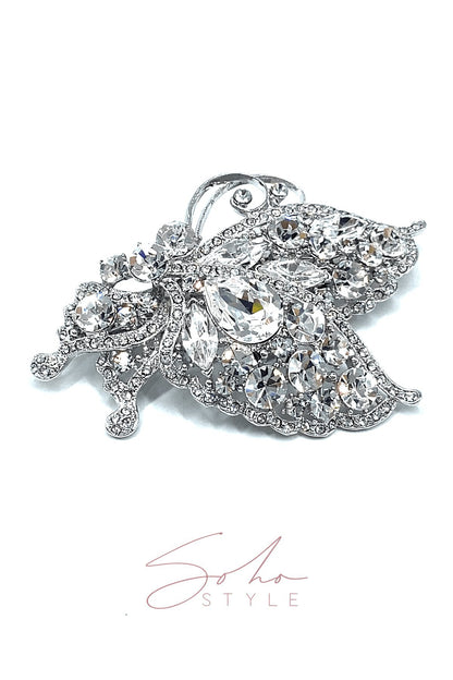 The Romance Butterfly Ruby Barrette Barrette Soho Style