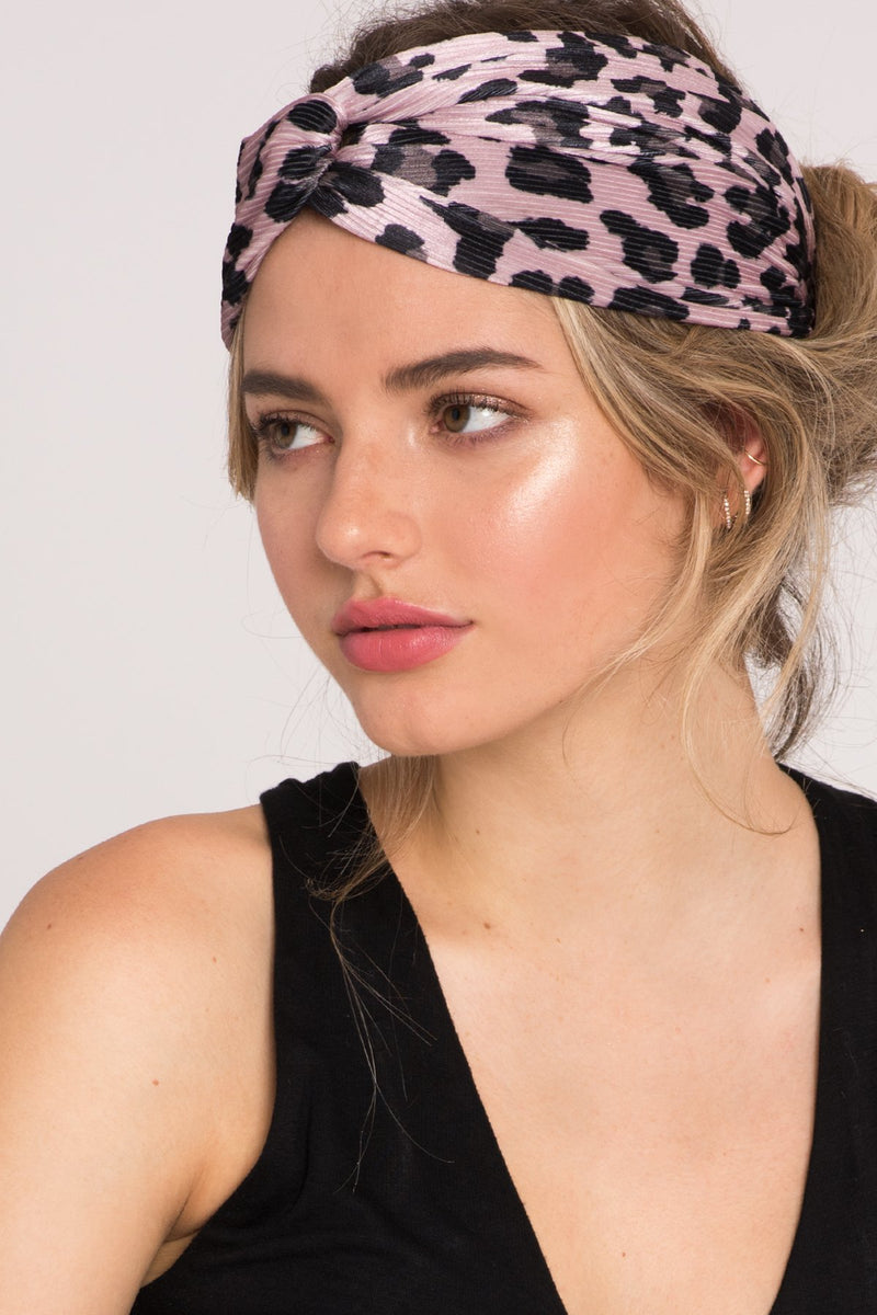 Deluxe Pink Leopard Print Headband Headband 2019