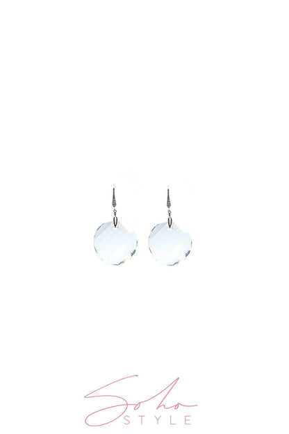 Crystal heart earring Earring Soho Style