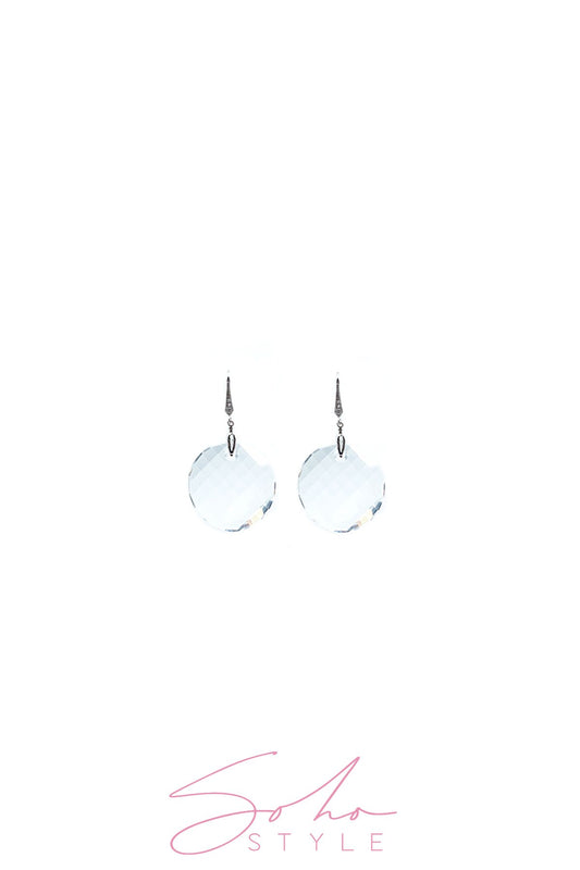 Crystal heart earring Earring Soho Style