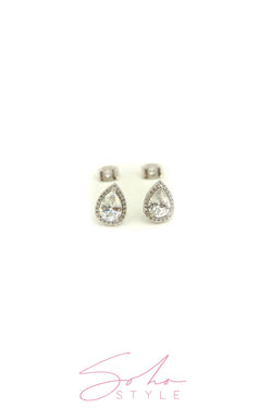 emerald cut diamond cluster Earring Soho Style