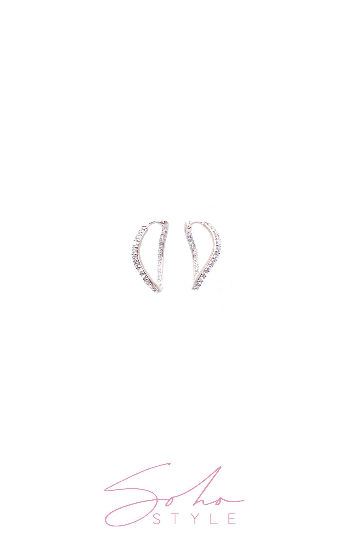 diamond tear Earring Soho Style