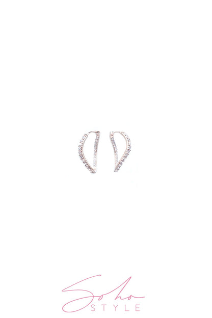 diamond tear Earring Soho Style