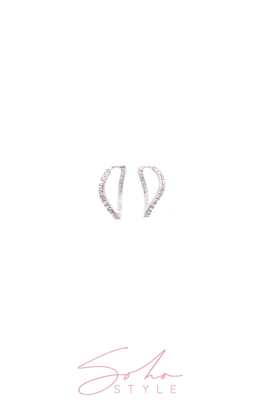 diamond tear Earring Soho Style